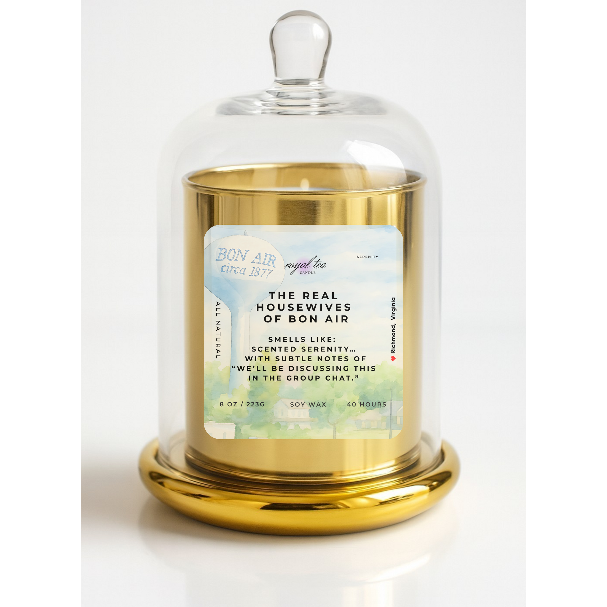 Real Housewives of Bon Air RHOBA Candle