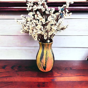 Fluid Art Flower Vase
