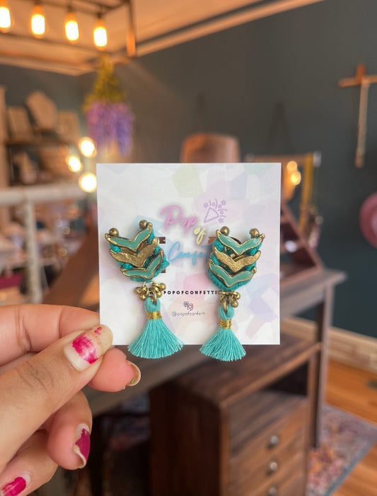 Mermaid Tail Fringe Earrings
