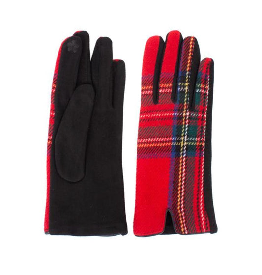 Red Tartan Gloves