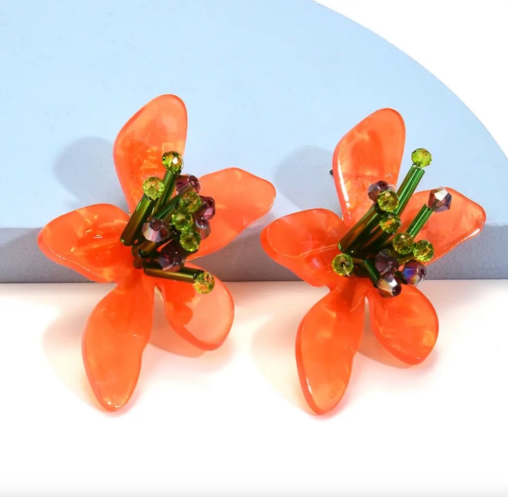 Vibrant Resin Flower Posts