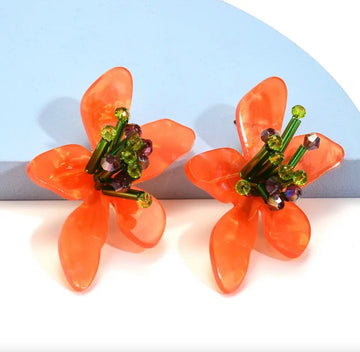 Vibrant Resin Flower Posts