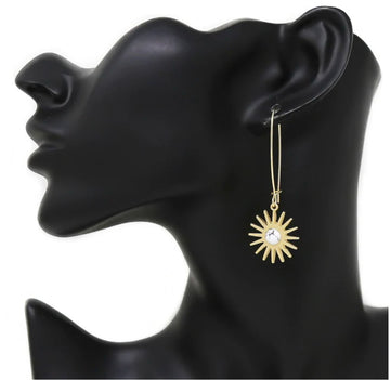 Sundial Natural Stone Drop Earrings