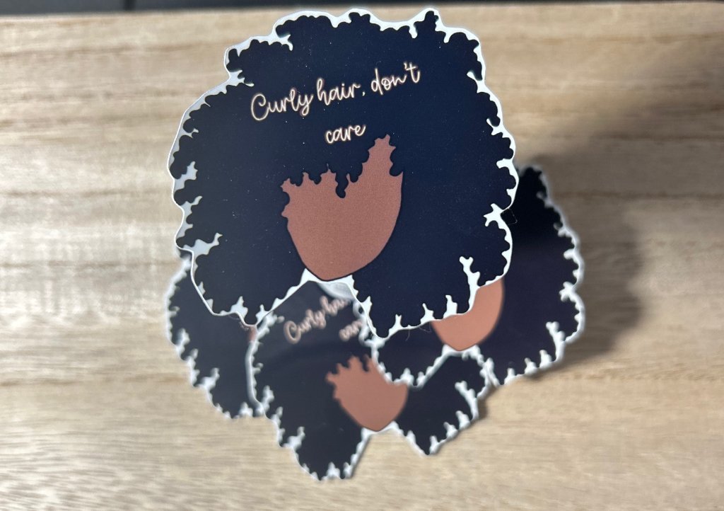 Curly Hair Sticker