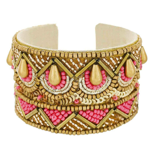 Layla Mix Seed Bead & Sequin Cuff