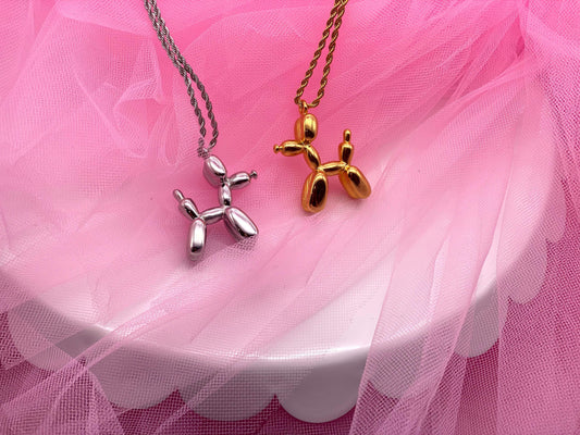 CONFETTI' Balloon Dog Necklace