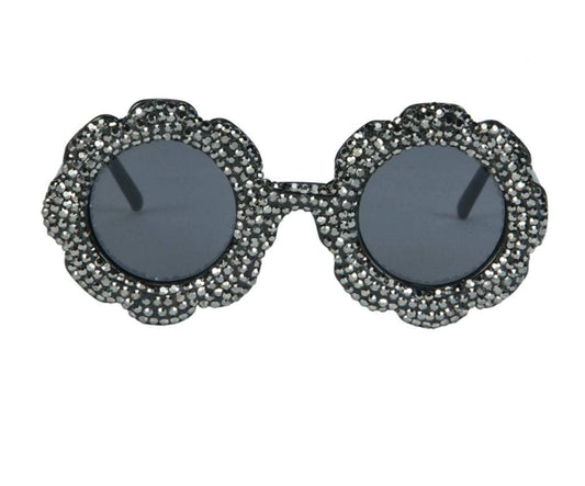Floral Bliss Crystal Crusted Sunglasses