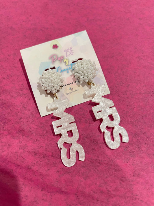 Pop Bride Acrylic Earrings