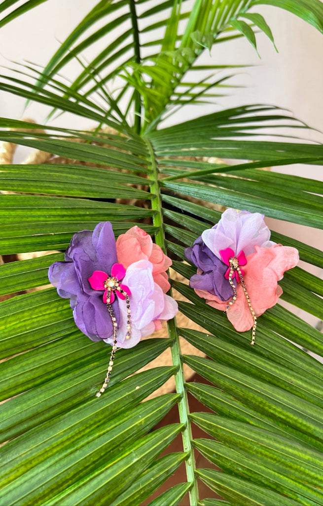 Floral Confetti Post Earrings
