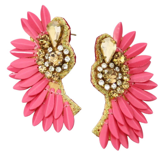 Lolita - Angel Wings Seed Bead Earrings