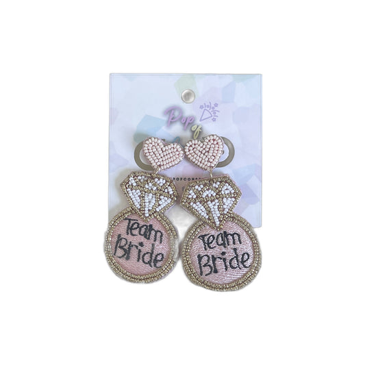 Team Bride Seed Bead Bottle Earring