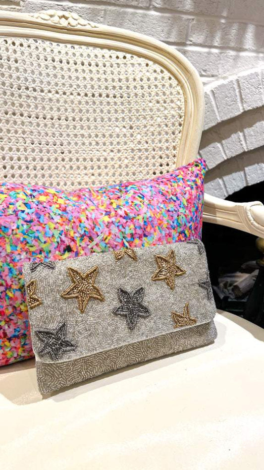 Shine Bright Seed Bead Clutch Collection  (Various Styles)