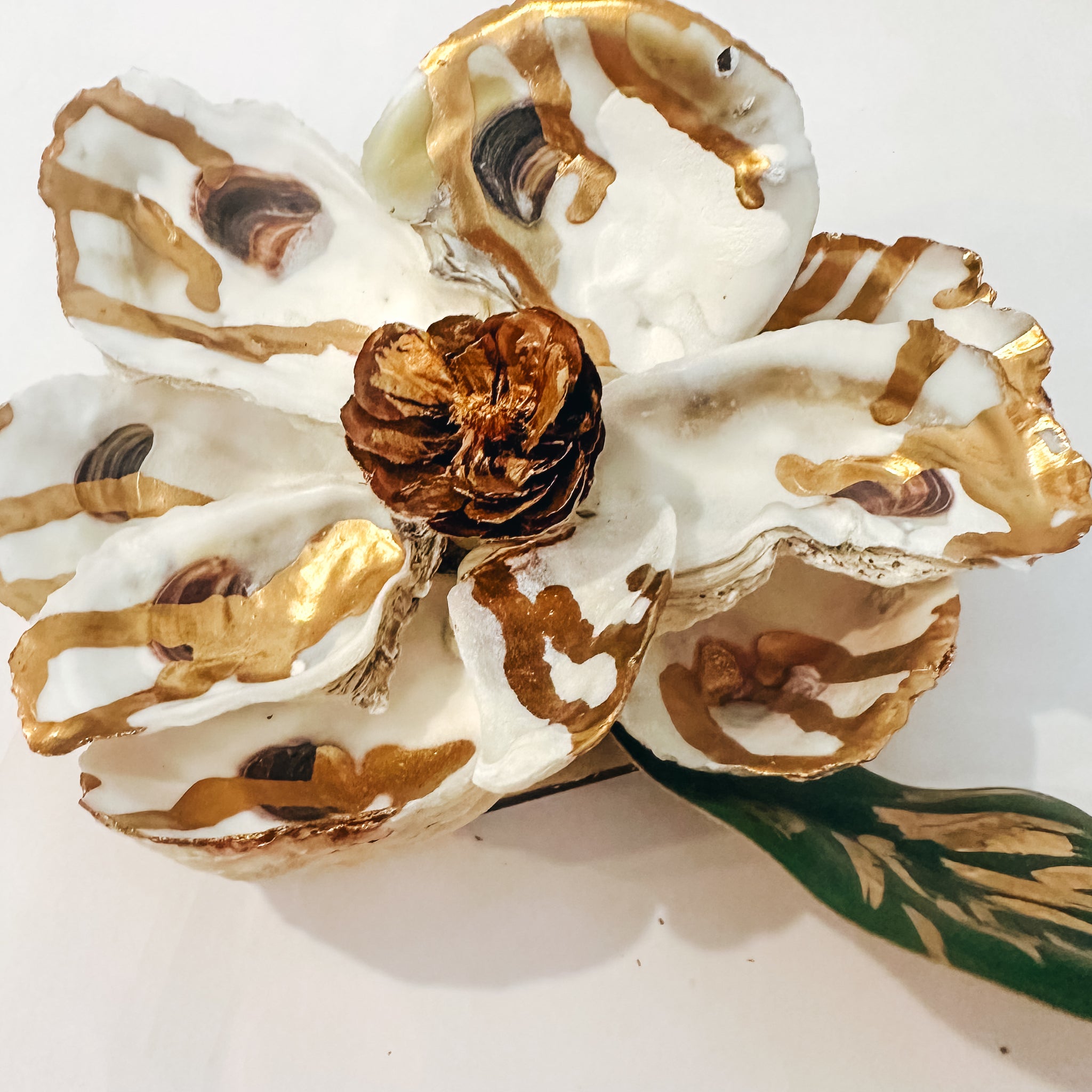 Gilded Oyster Magnolia Blossom