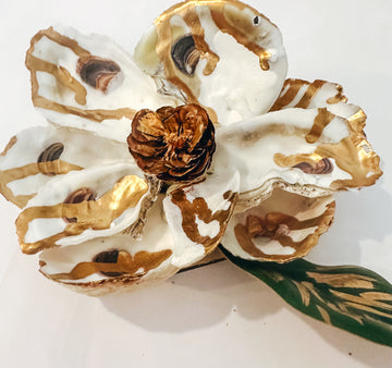 Gilded Oyster Magnolia Blossom