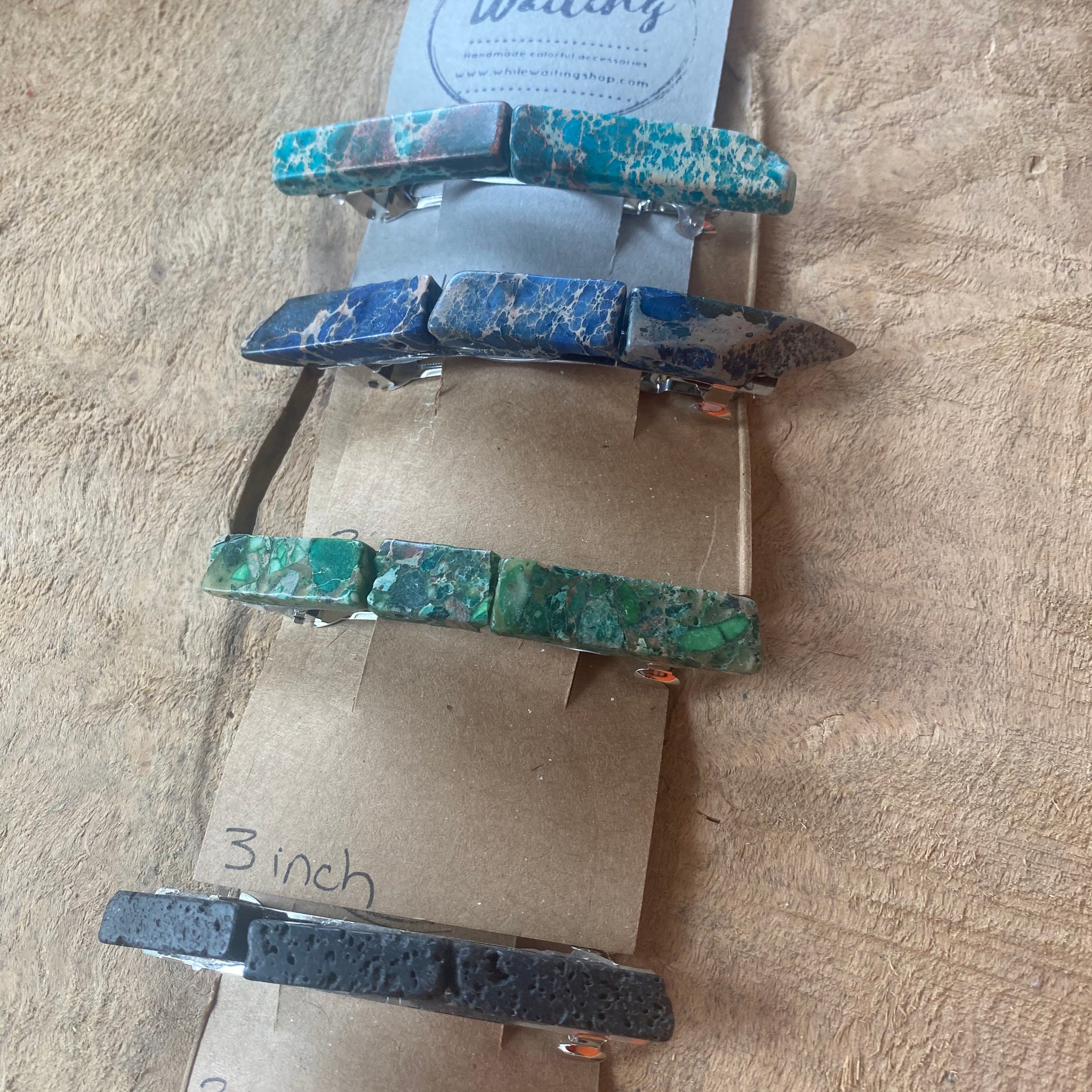 3 inch barrette slim line