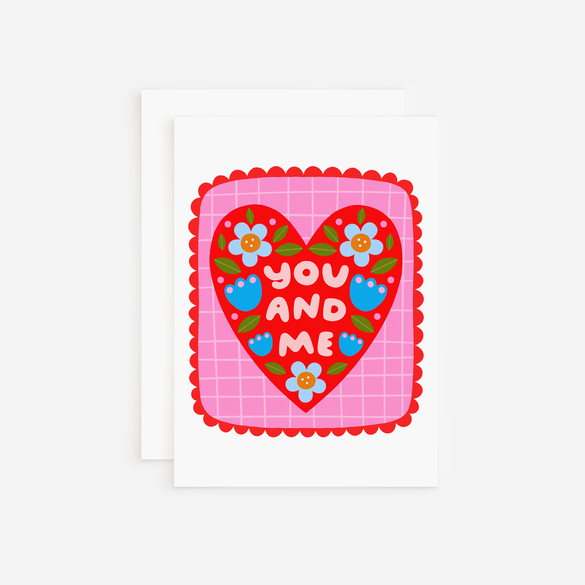 You and Me Greeting Card