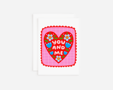 You and Me Greeting Card