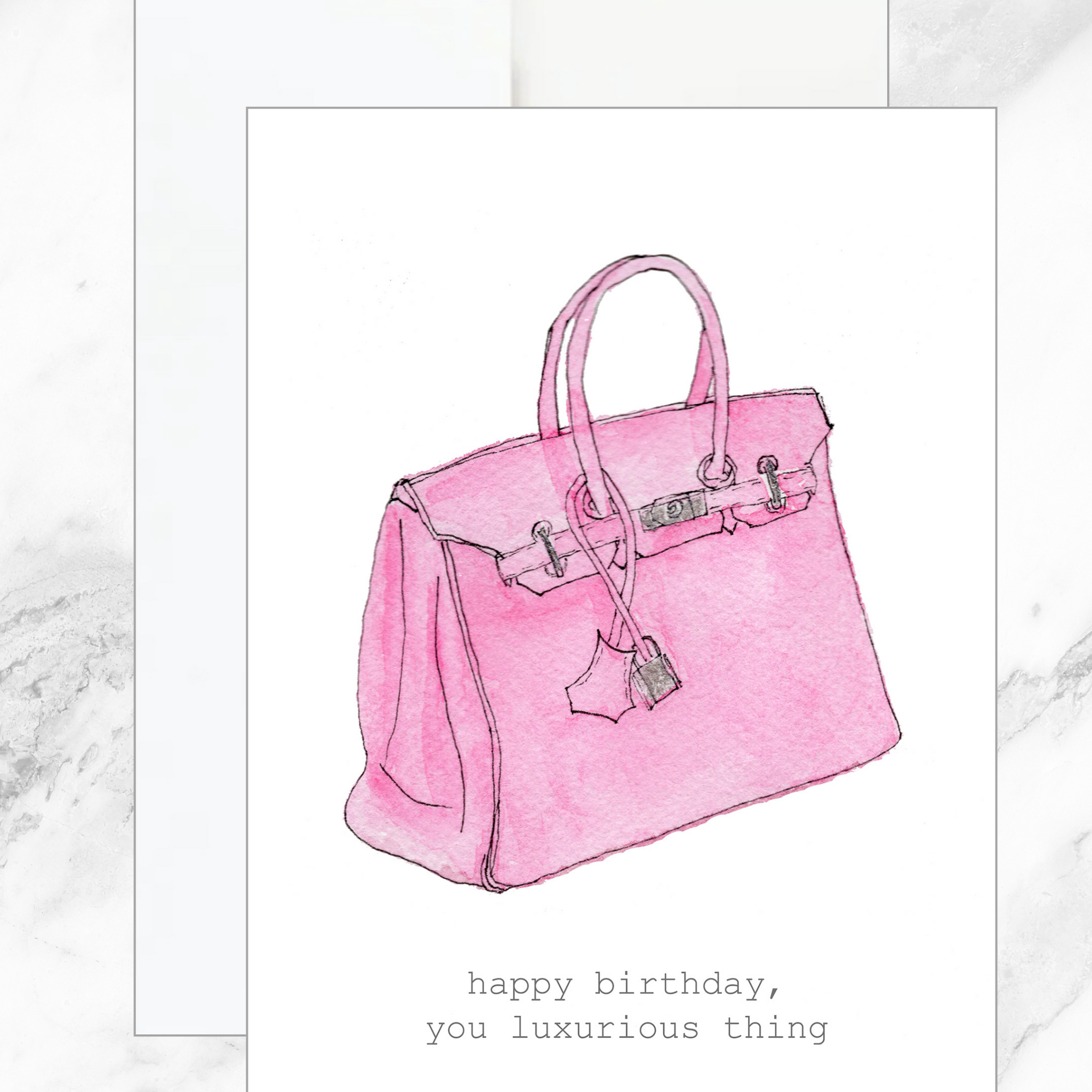 Luxurious Bag Birthday Card
