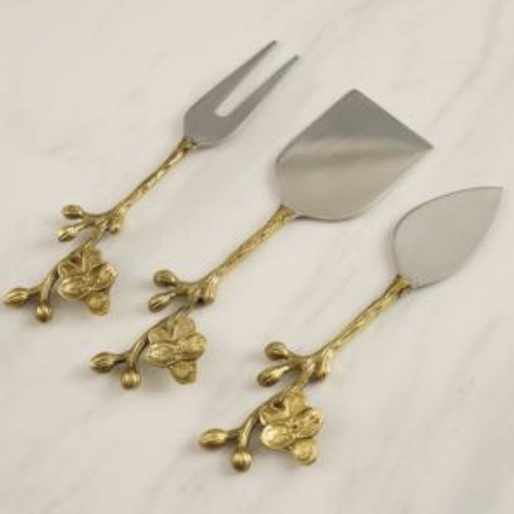 Floral Cheese Knife Set