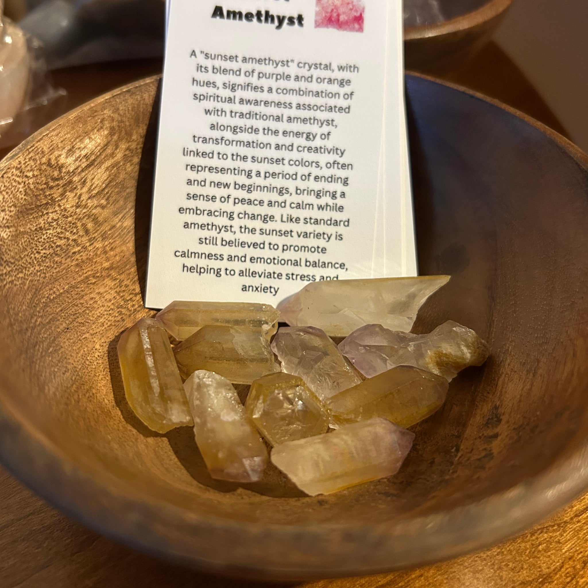 Sunset Amethyst Crystal