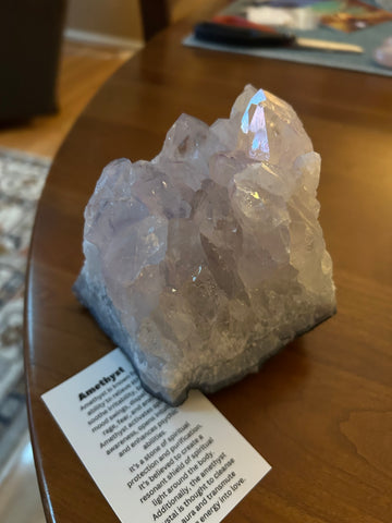 Amethyst Crystal Large Stand Alone