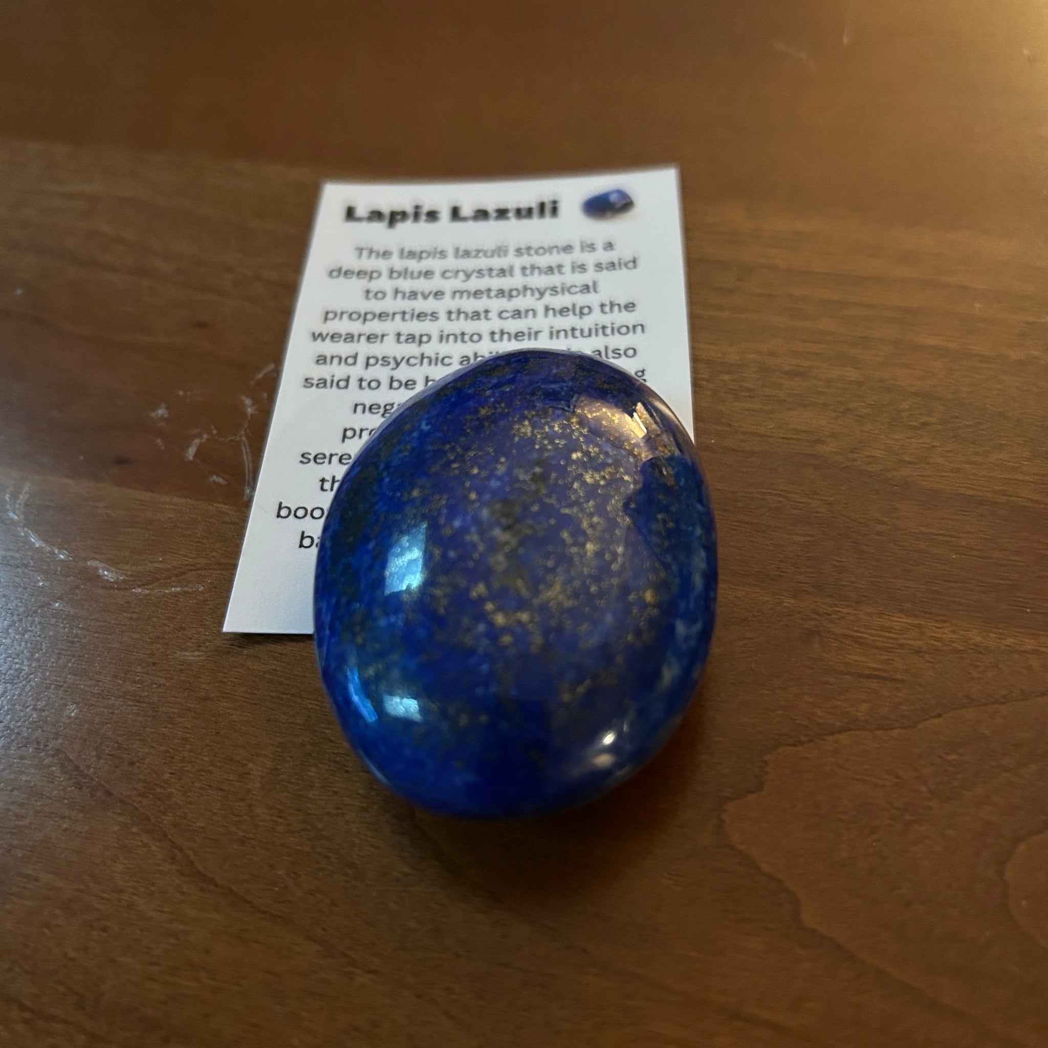 Lapis Lazuli Palm Stone