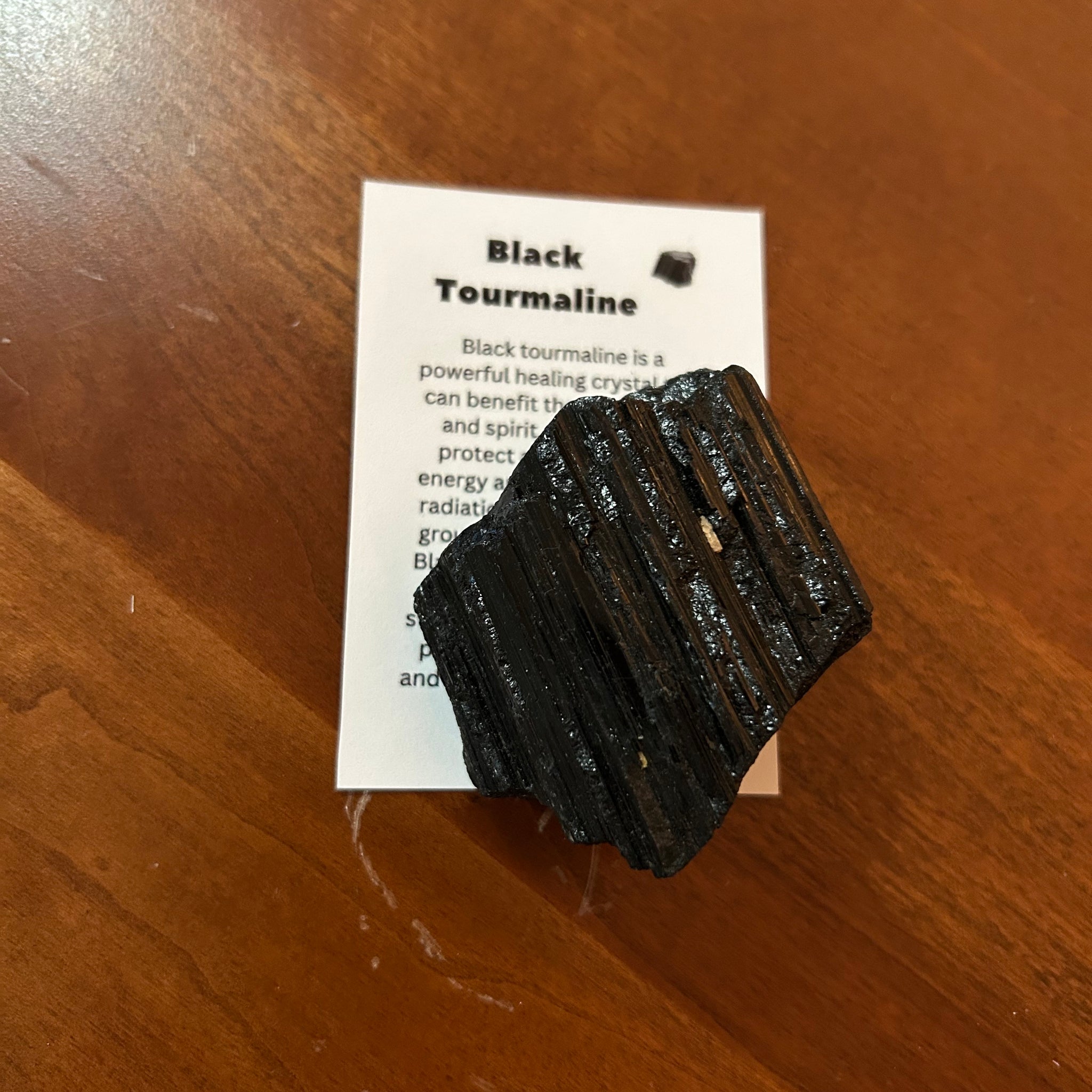 Black Tourmaline Crystal