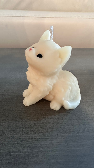 Kitty cat candle