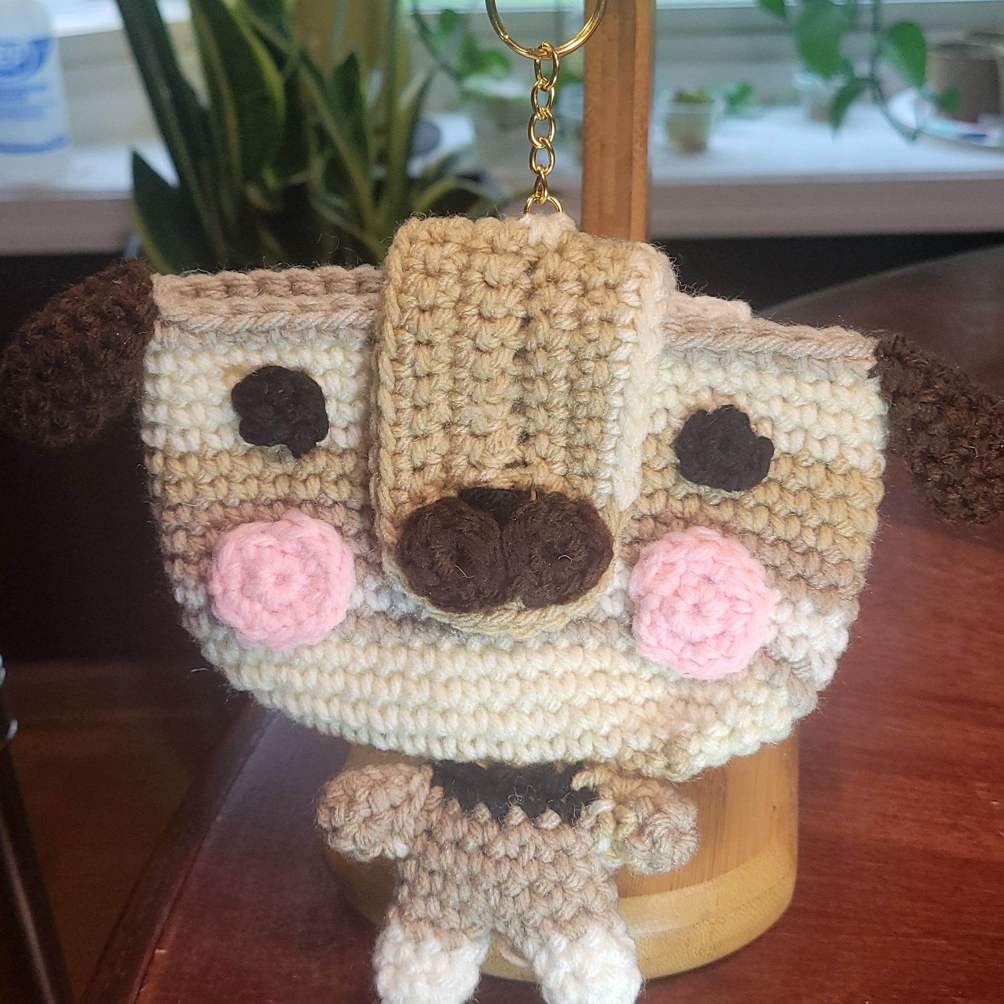 Pug Airpod Case Holder Keychain