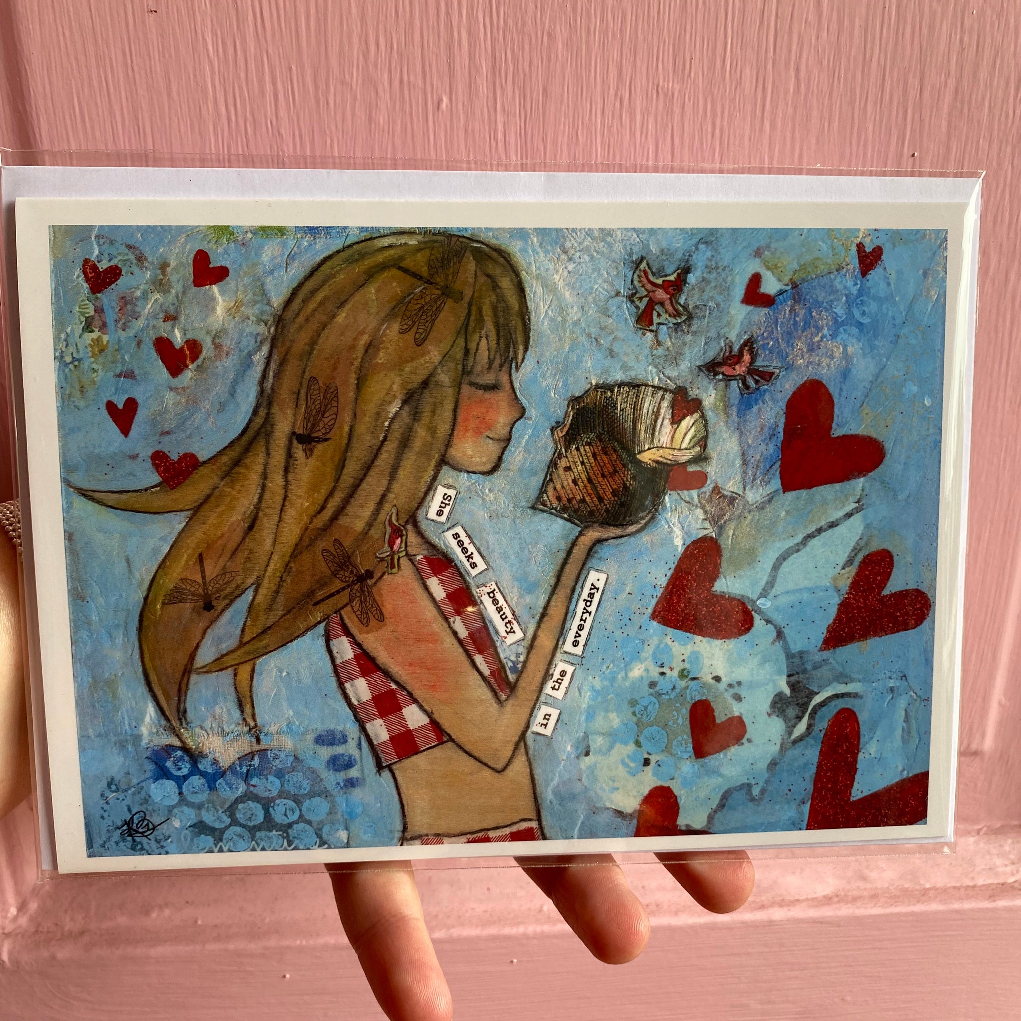 "She Seeks Beauty," 8x10 Print