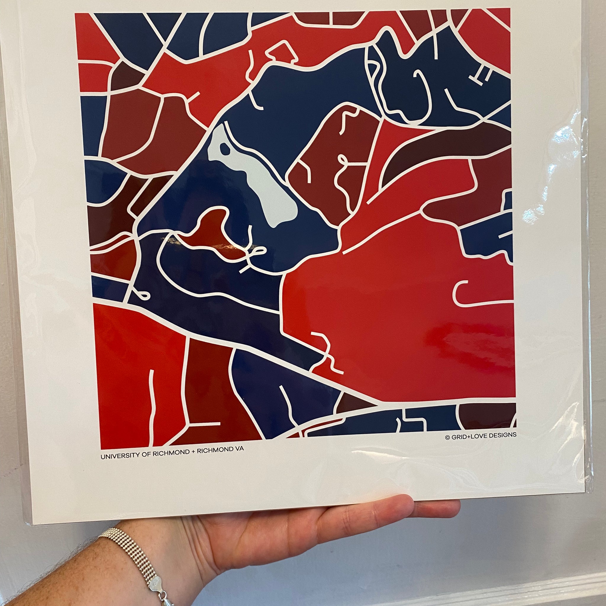 University of Richmond - Map Print - 12 x 12