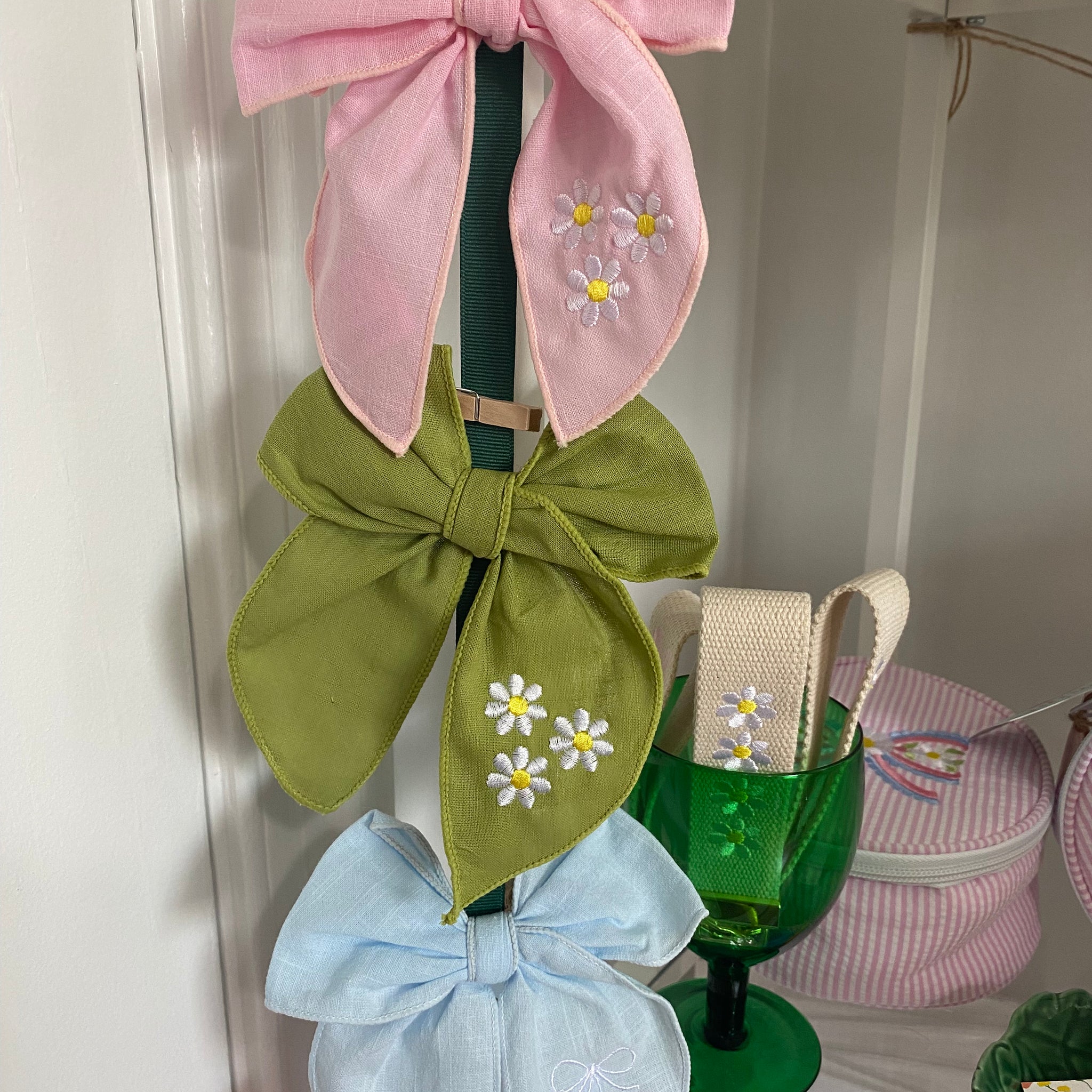 Linen Hairbow