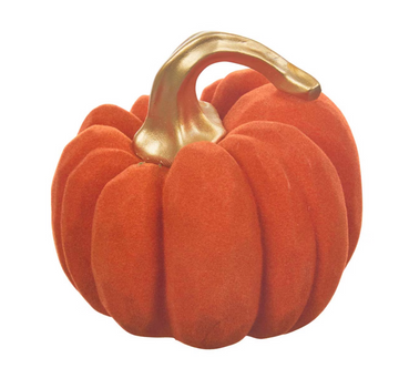 Flocked Pumpkin