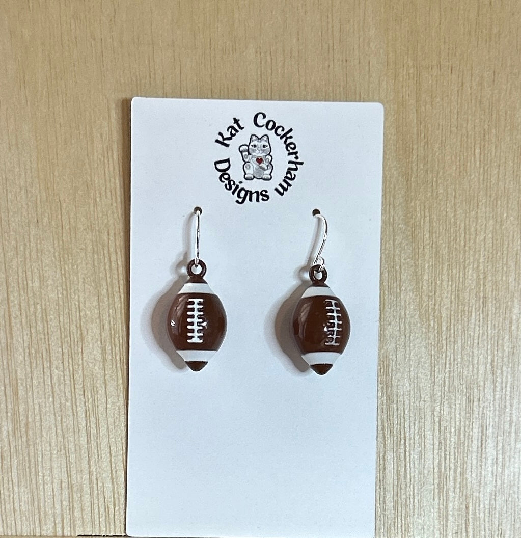 Football Charm Earrings