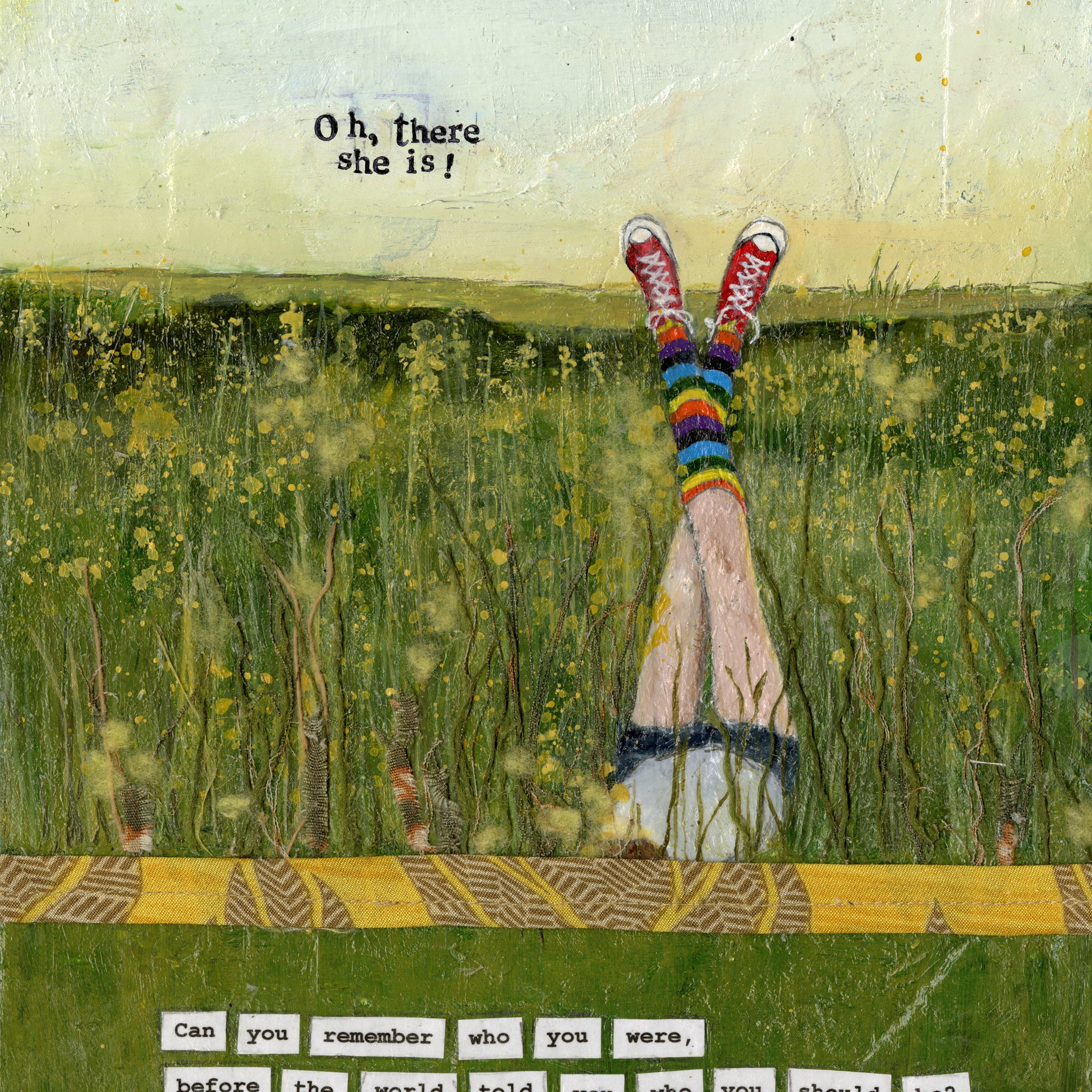 "Oh, There She Is!" 5x7 Notecard