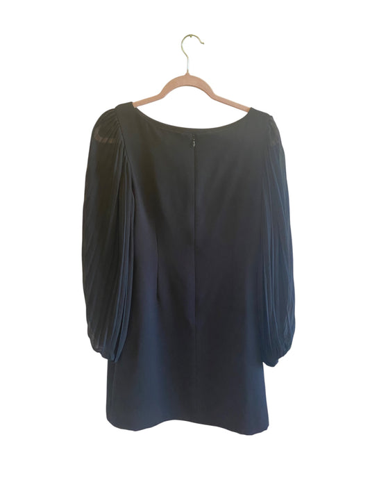 White House Black Market Long Sleeve Black Shift Dress-Size-4 Petite