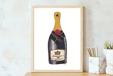 Champagne Print