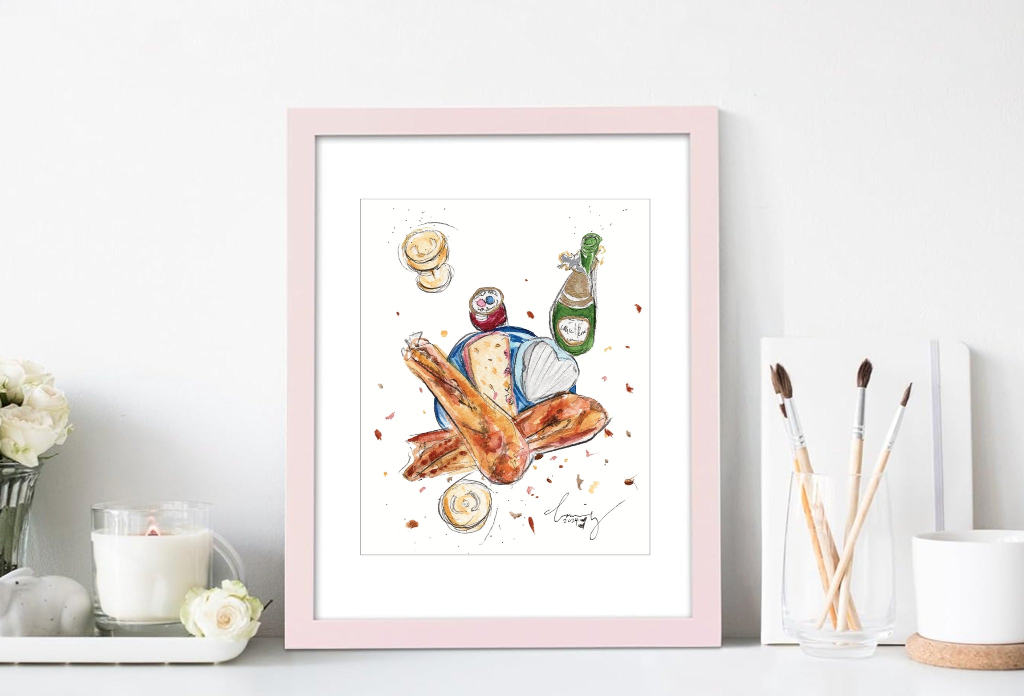 Framed Paris Table