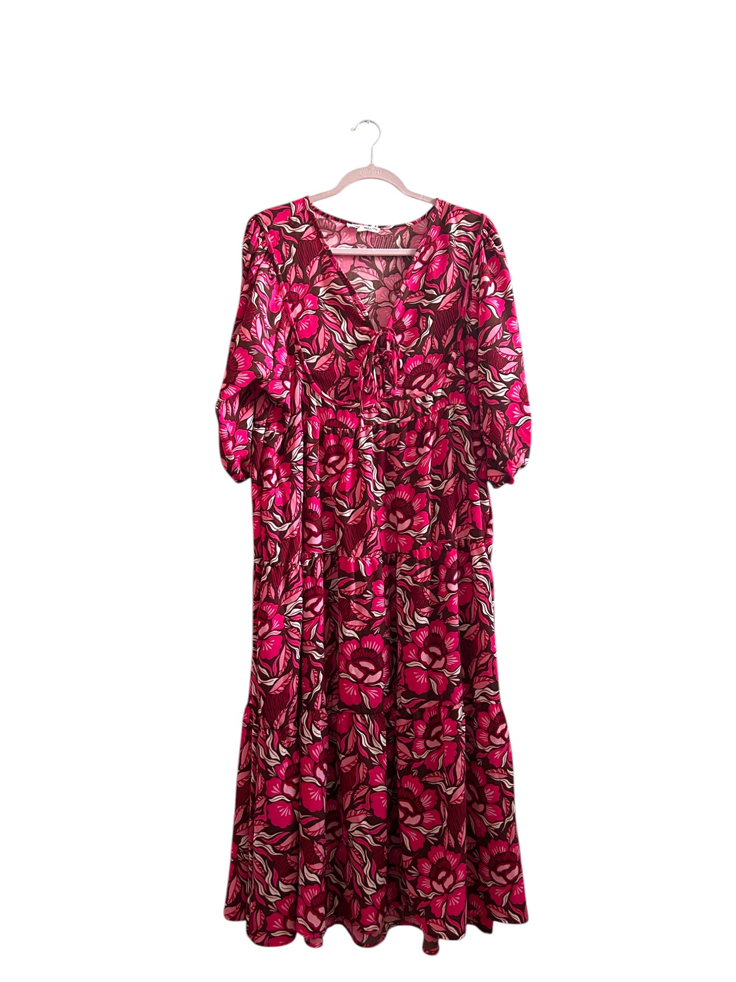 Vivey Lovestruck Pink Dress by Michelle McDowell Size-XL