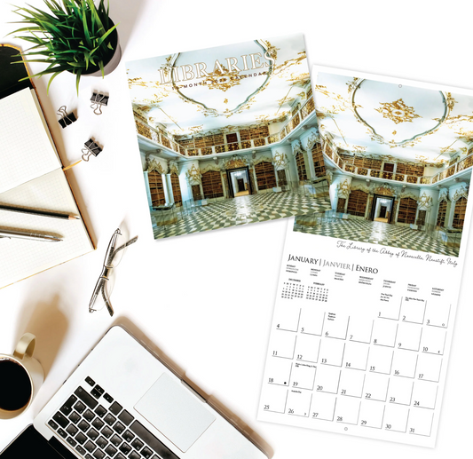 Libraries 12 x 12 Wall Calendar