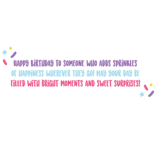Sprinkles Handmade Card