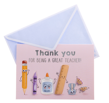 FOR BEING A GREAT TEACHER! Greeting Card