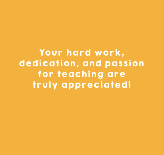 FOR BEING A GREAT TEACHER! Greeting Card