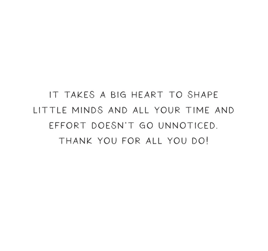 THANK YOU TEACHER Greeting Card