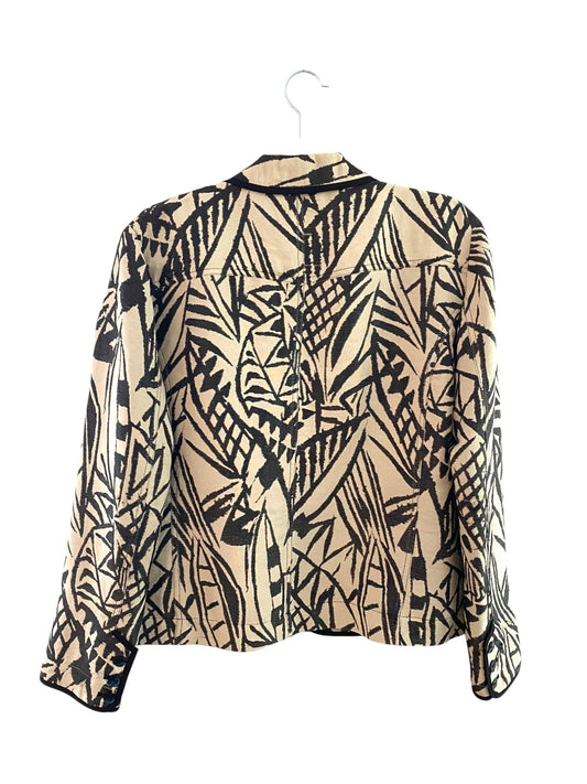 Chico's Blazer Black Khaki Zaire-1X