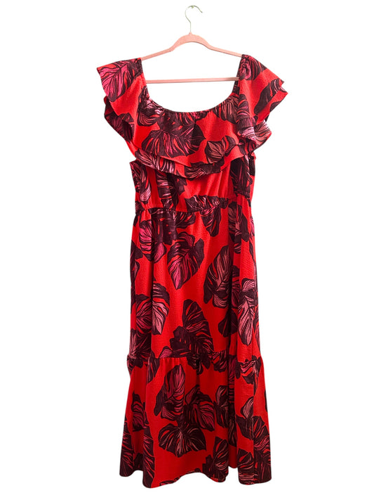 SOFIA Jeans Ruffle Off-Shoulder Maxi Dress Size-3X