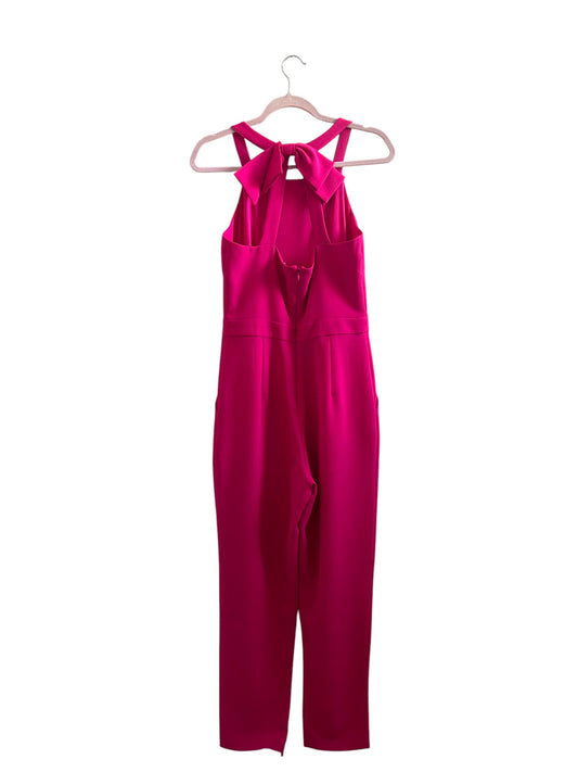 Vince Camuto Hot Pink Halter Jumpsuit Size-6