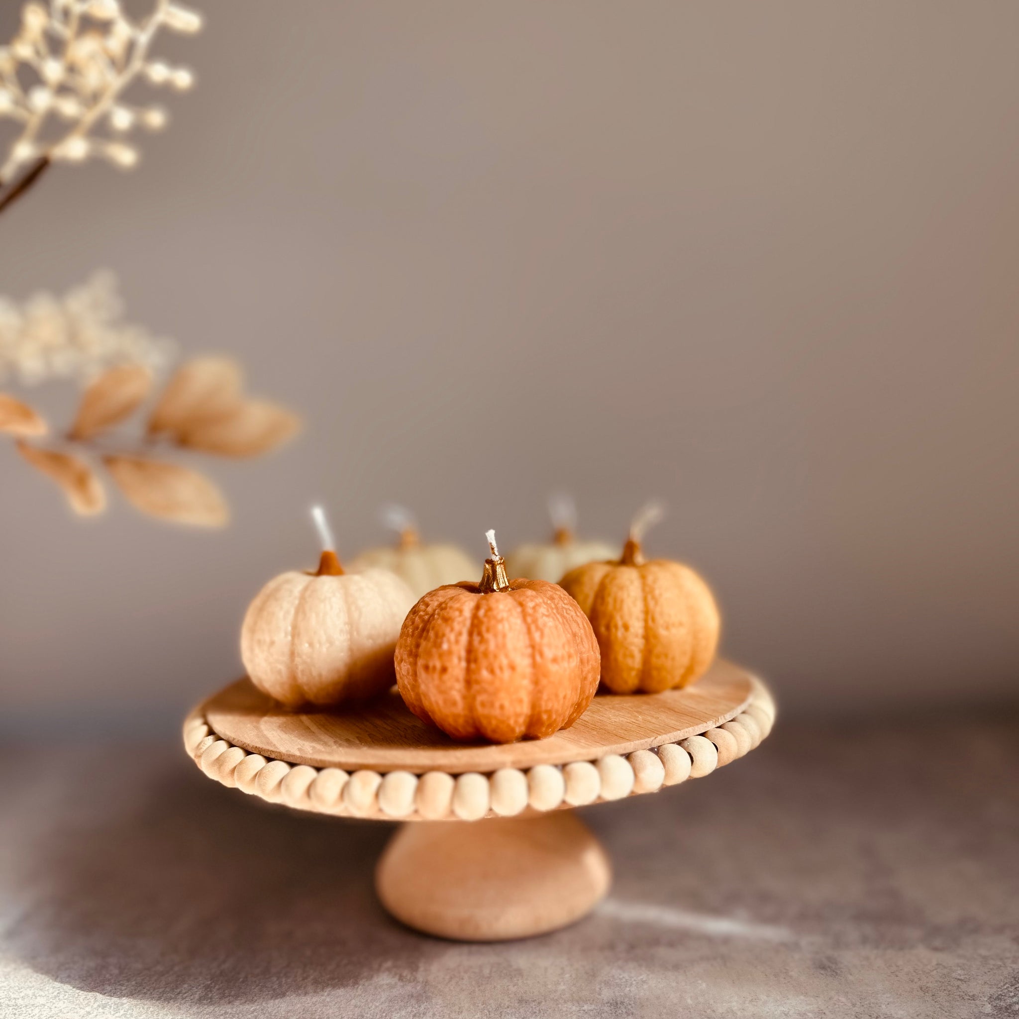 Pumpkin candle