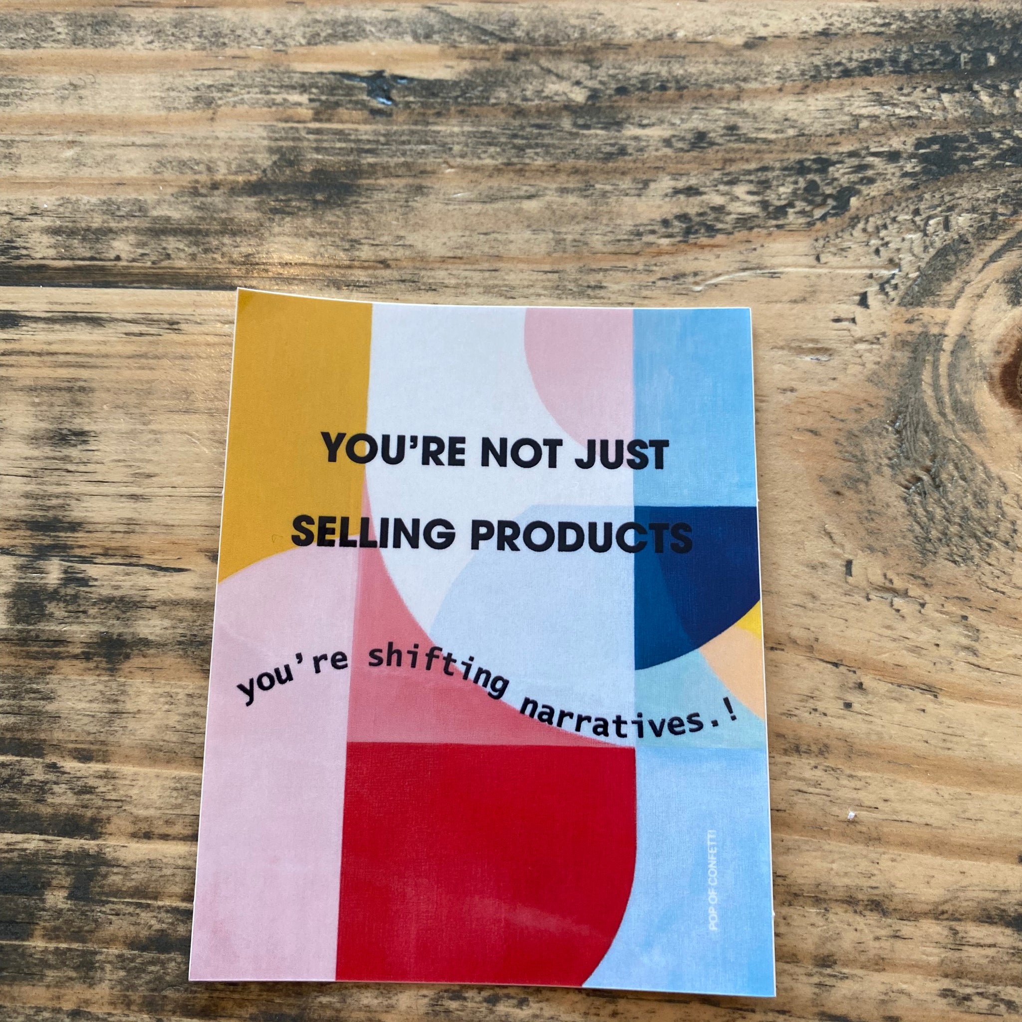 Shifting Narratives Sticker