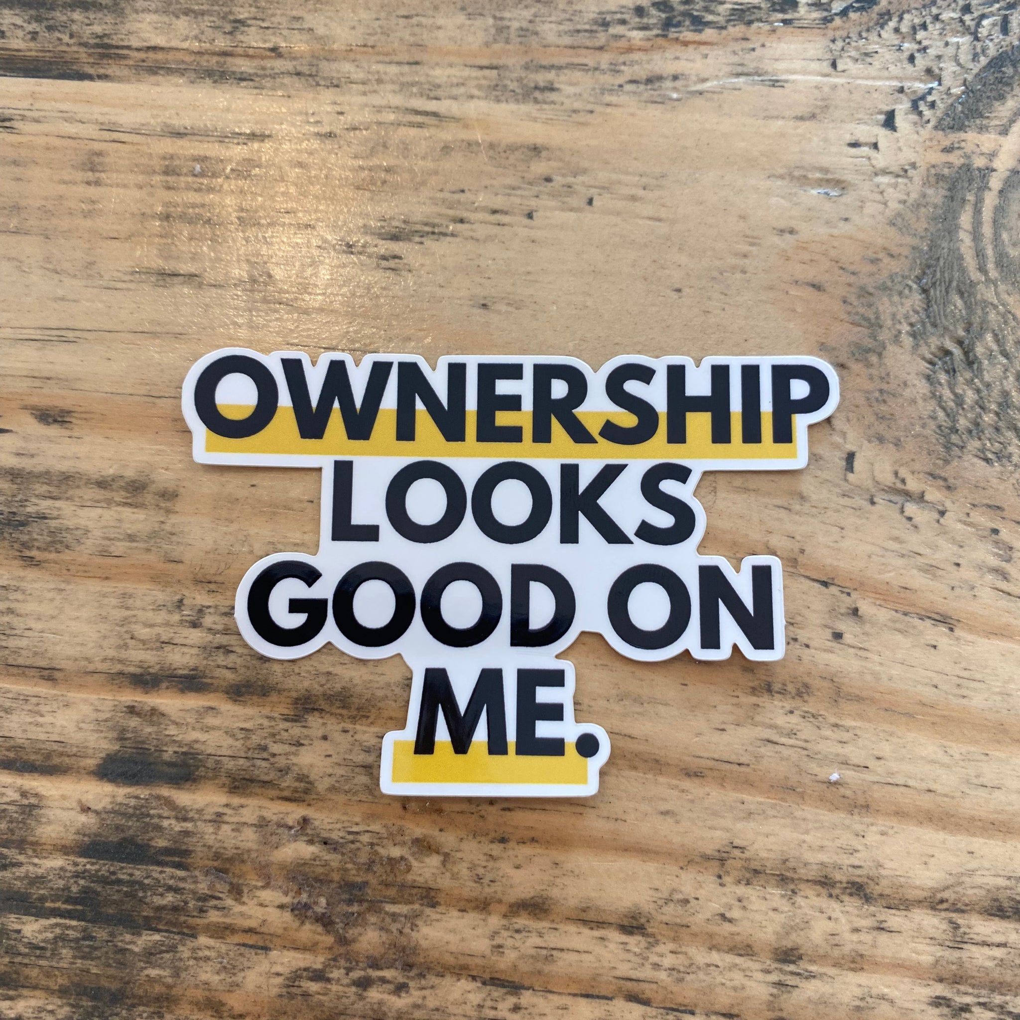 Ownership Looks Good On Me Sticker